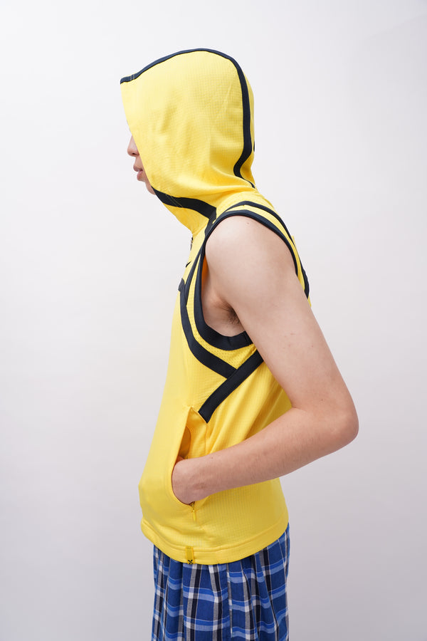 "NIKE" -Jersey Sleeveless Hoodie-