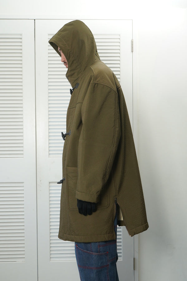"GIANFRANCO FERRE" -Nylon/Boa Duffle Coat-
