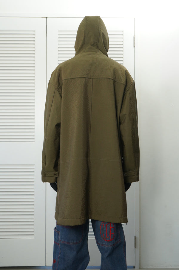 "GIANFRANCO FERRE" -Nylon/Boa Duffle Coat-