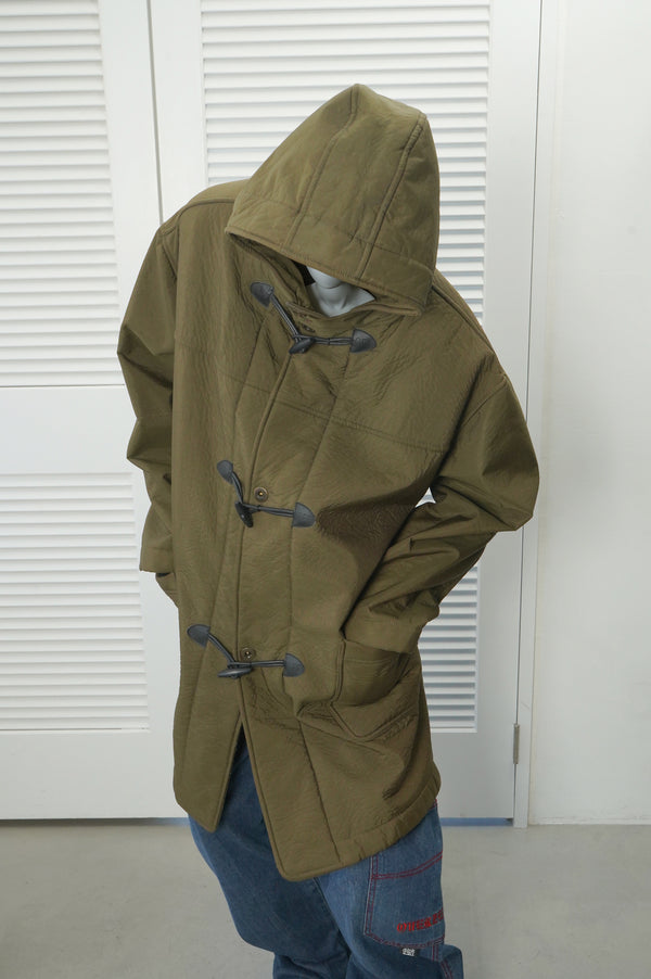 "GIANFRANCO FERRE" -Nylon/Boa Duffle Coat-