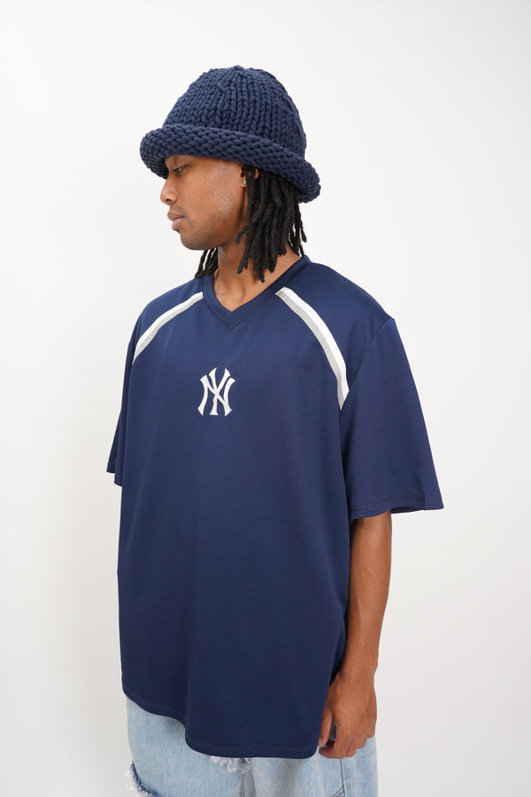 "GENUINE MERCHANDISE" -"NY Yankees" Jersey S/S Tee-