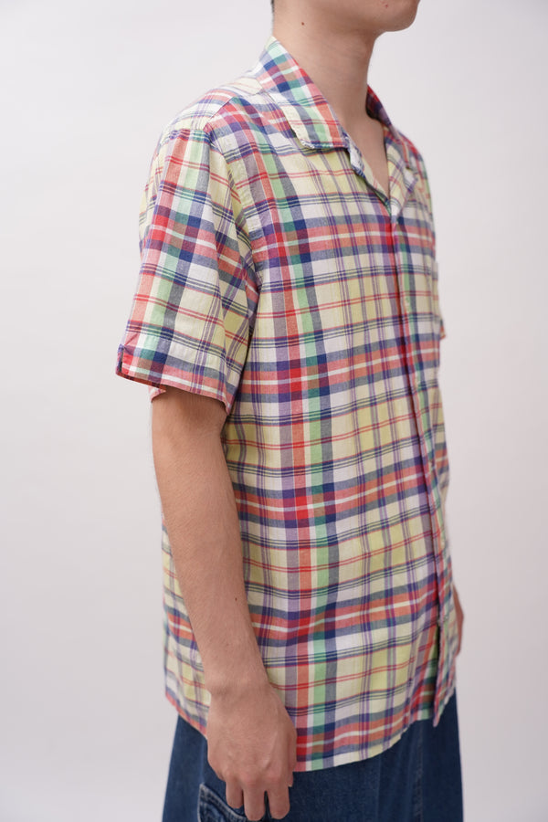 90's "Polo by Ralph Lauren" -Cotton S/S Open Collar Shirt-