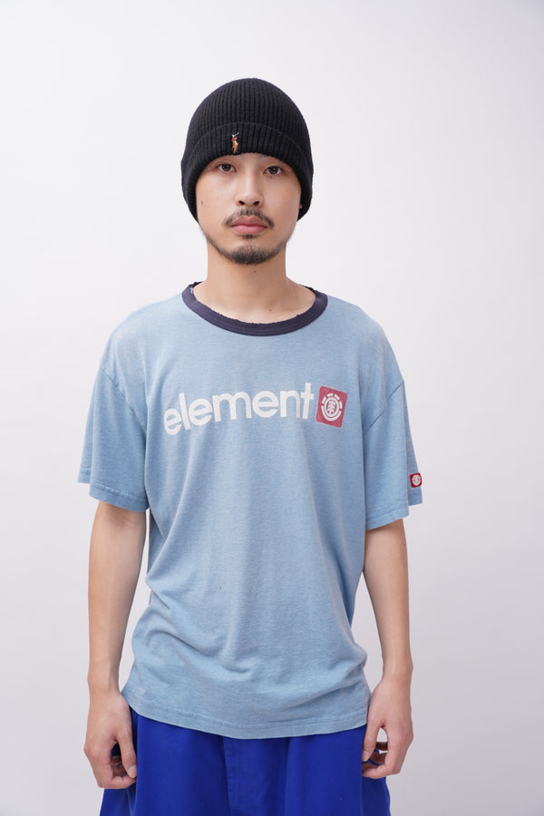 "element" -Logo Printed S/S Ringer Tee-