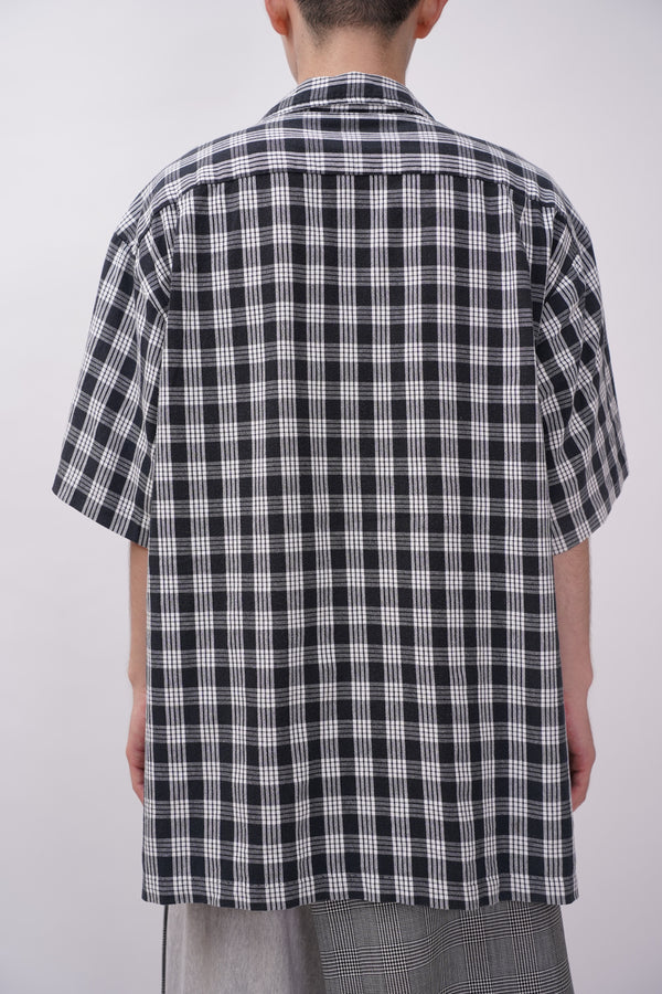 "hoku" -Cotton S/S Open Collar Shirt-