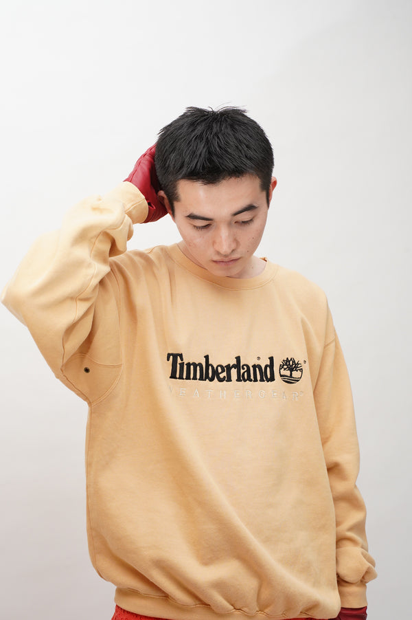 "Timberland" -Logo Embroidery C/N Sweat Shirts-