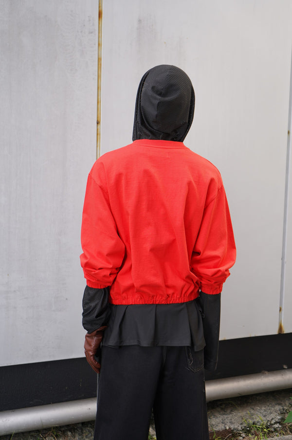 -JUSTIN- [Mesh pullover hoodie]