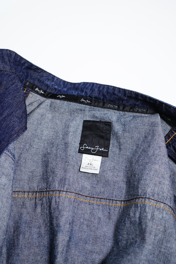 2000's "Sean John" -Stand Collar Denim Jacket-