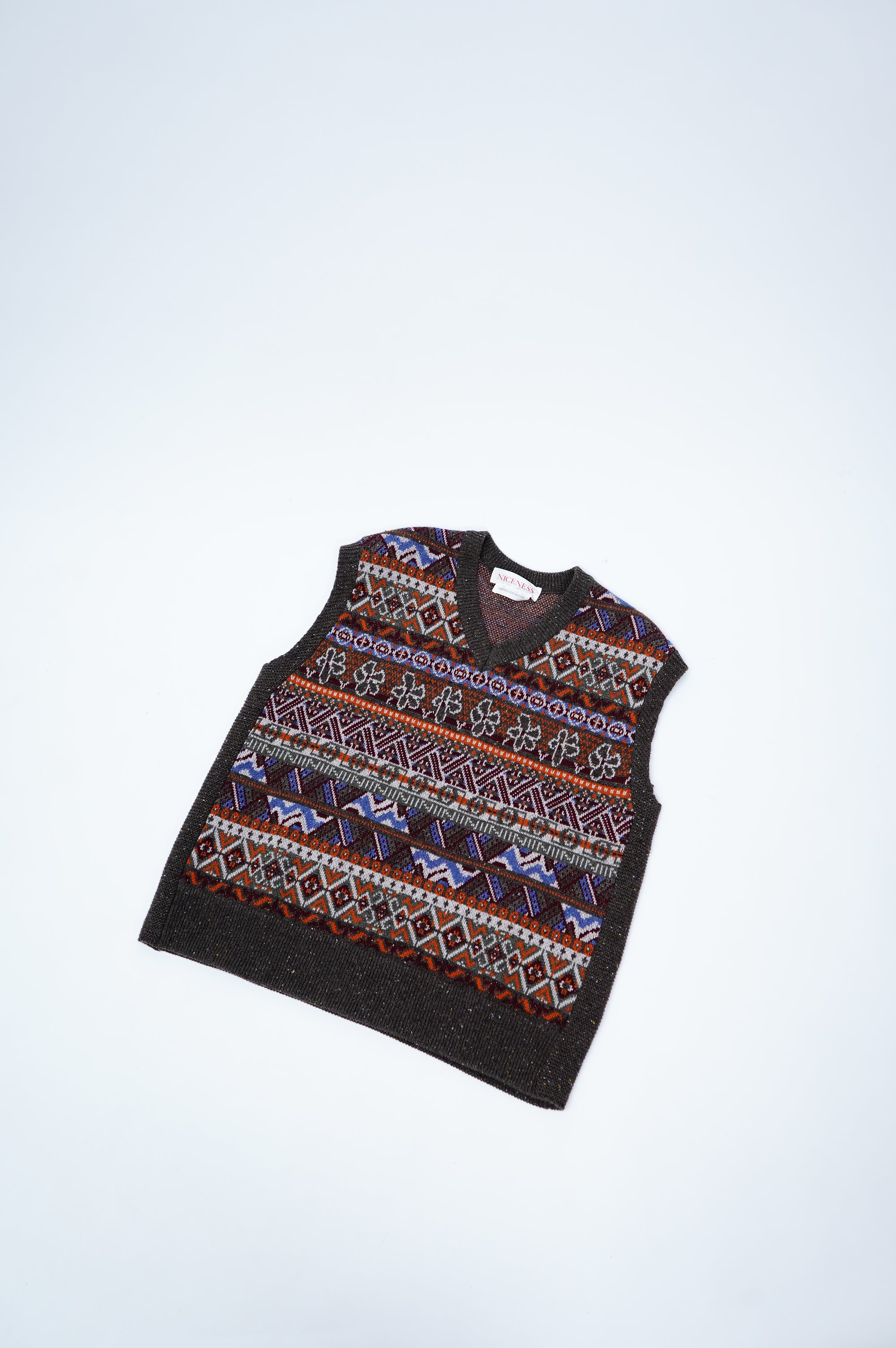 RITCHIE -Fair Isle Cashmere Knit Vest-