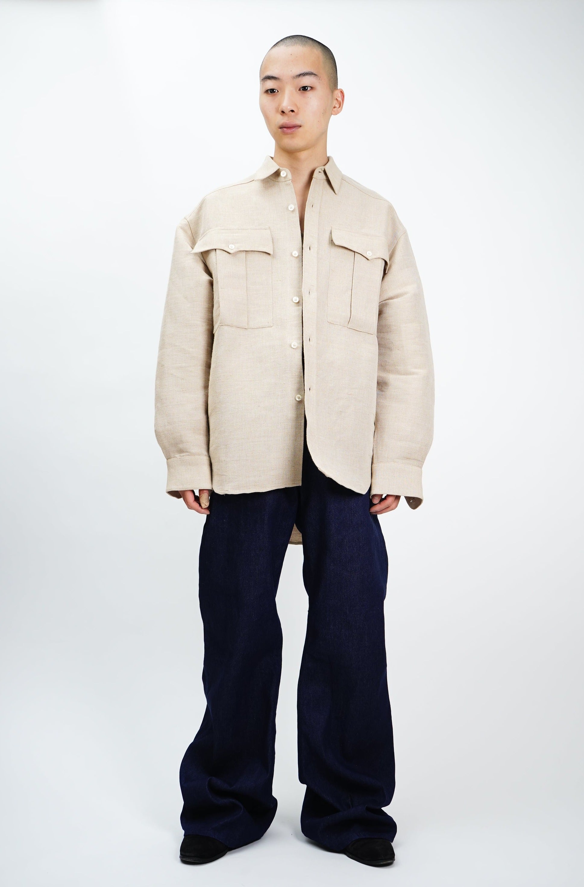 MANHOLE EDITION] -Jute Cotton Shirts- – MANHOLE ONLINE STORE