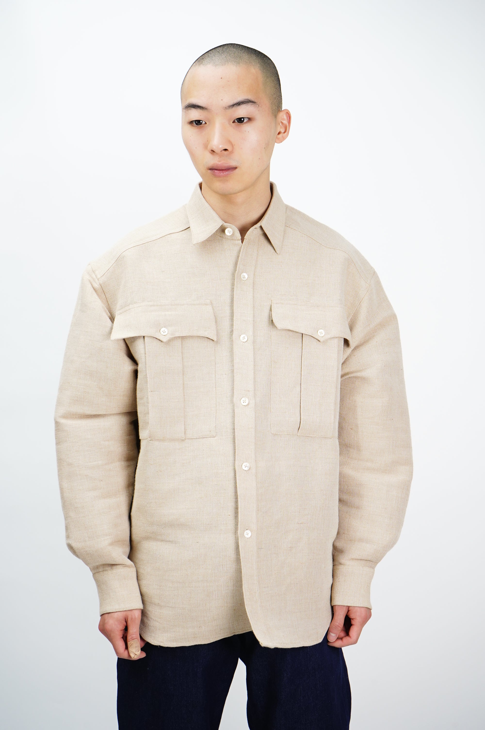 MANHOLE EDITION] -Jute Cotton Shirts- – MANHOLE ONLINE STORE