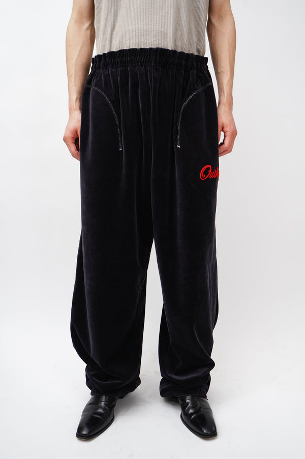 "OUTKAST" -Velour Wide Pants-