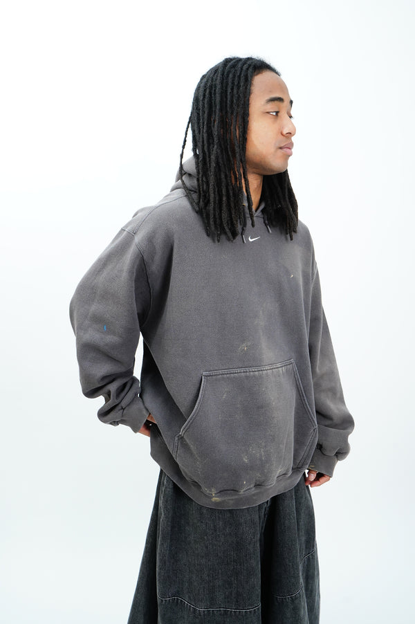 90’s "NIKE" -Logo Embroidery Faded Sweat Hoodie-