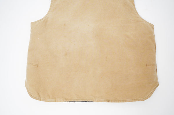 90's "CARHARTT" -Quilting Liner Cotton Duck Vest-
