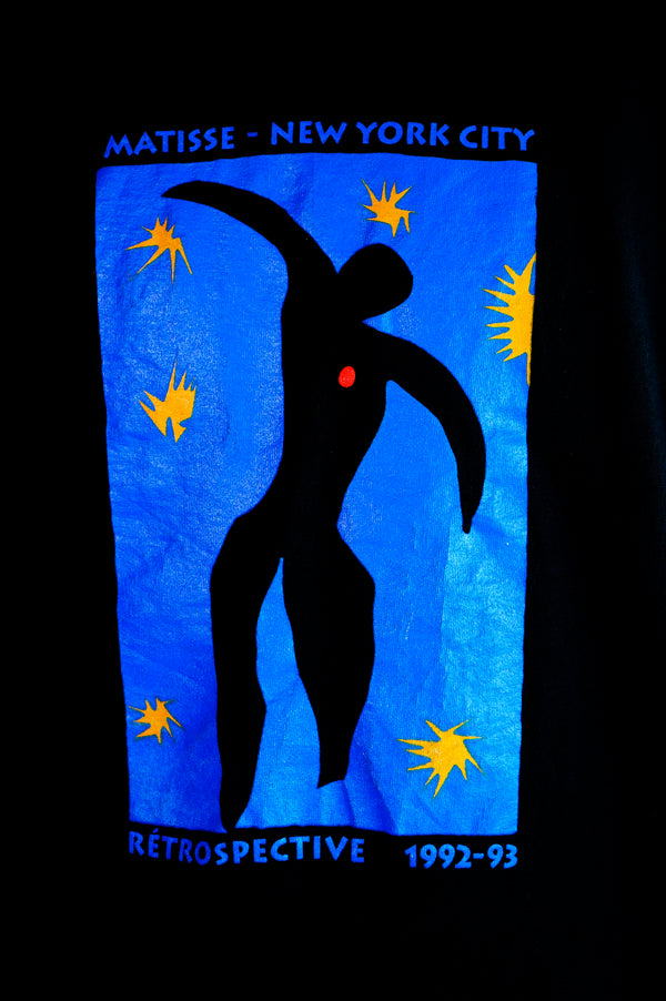 90's "Anvil" -"Henri Matisse" Printed L/S Tee-