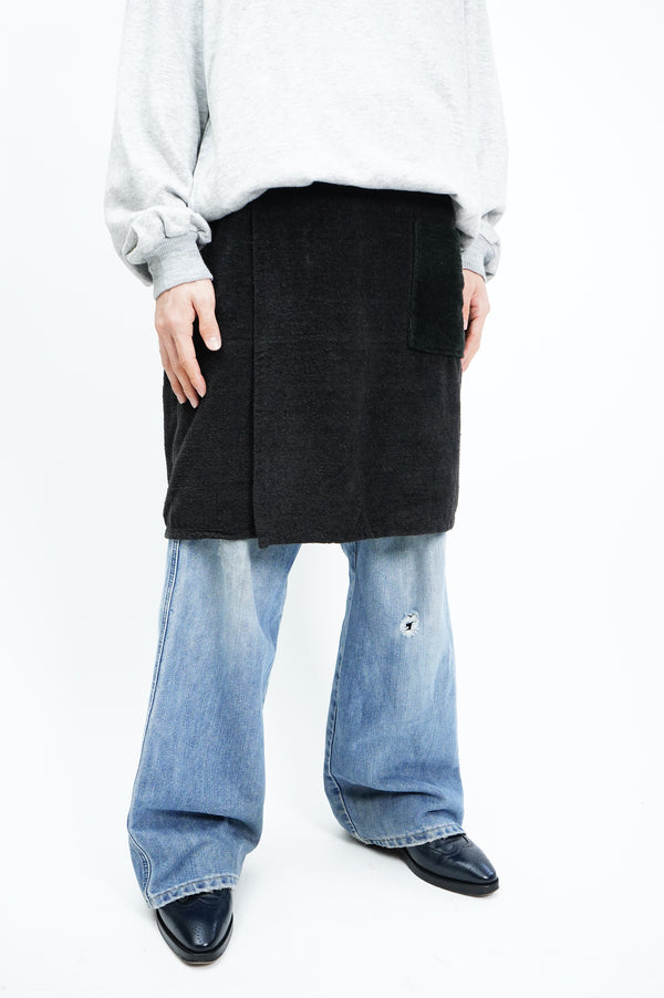 80’s "Pierre Cardin" -Cotton Pile Skirt-