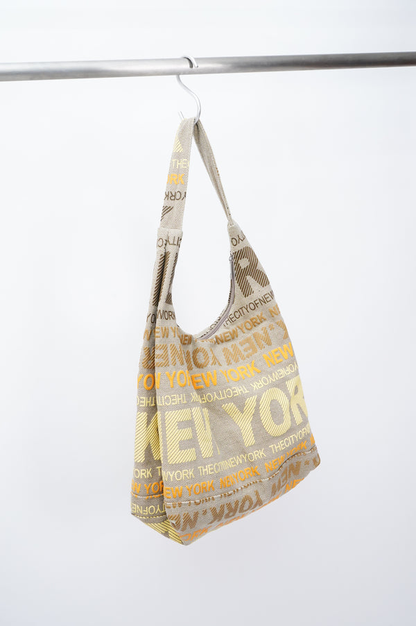 "ROBIN RUTH" -"NEW YORK" Print Tote Bag-