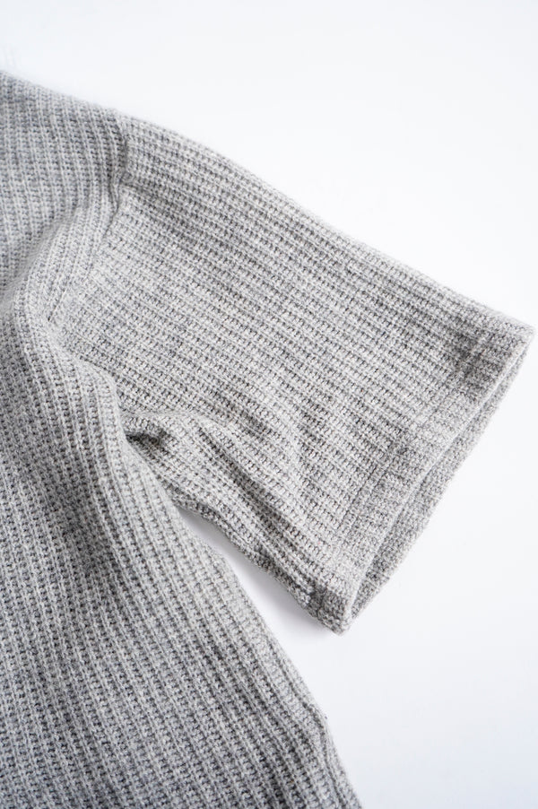 "RAF SIMONS" -Logo Embroidery Mohair/Polyamide S/S Knit Sweater-