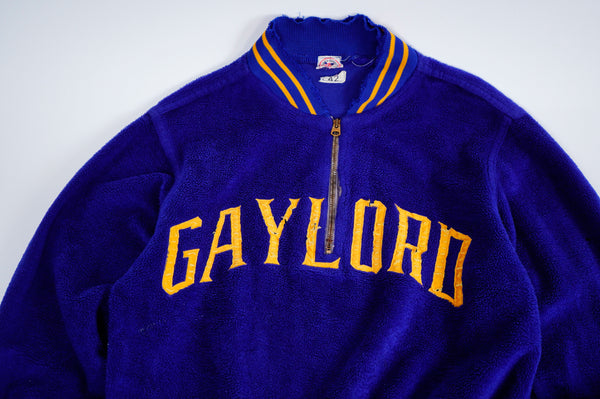 50's "LOWE & CAMPBELL" -"GAYLORD" Fleece Studium Pullover Jacket-