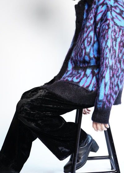 ANIMALIER -Jacket with Pockets – Brushed Mohair