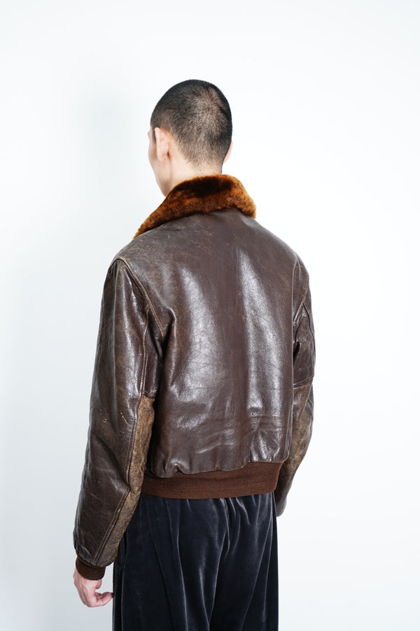 50’s ”UNKNOWN” -Goat Skin Leather Jacket-