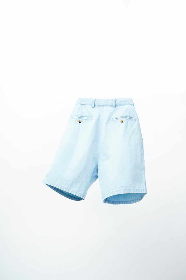 90's "nautica" -Two Tuck Cotton Shorts-