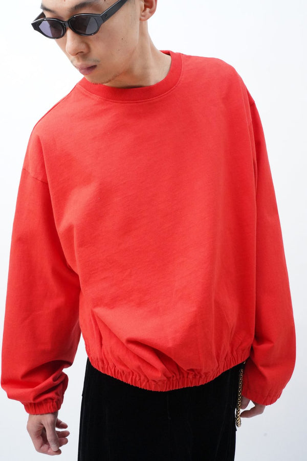 “UNITED POWERS OF GOODTIME, Mars, MANHOLE” -Gathered long sleeve-