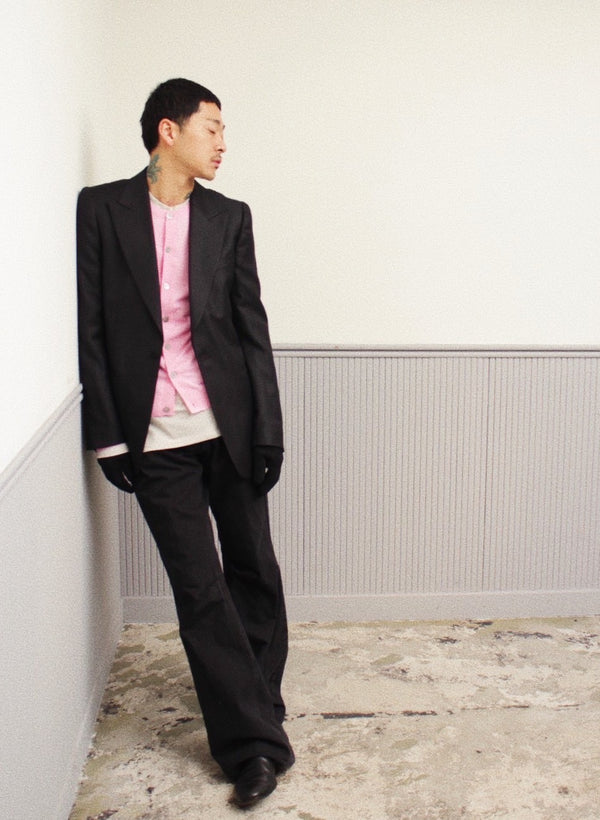 [Mukta / Sal , MANHOLE EDITION] -Crew Neck Cardigan-