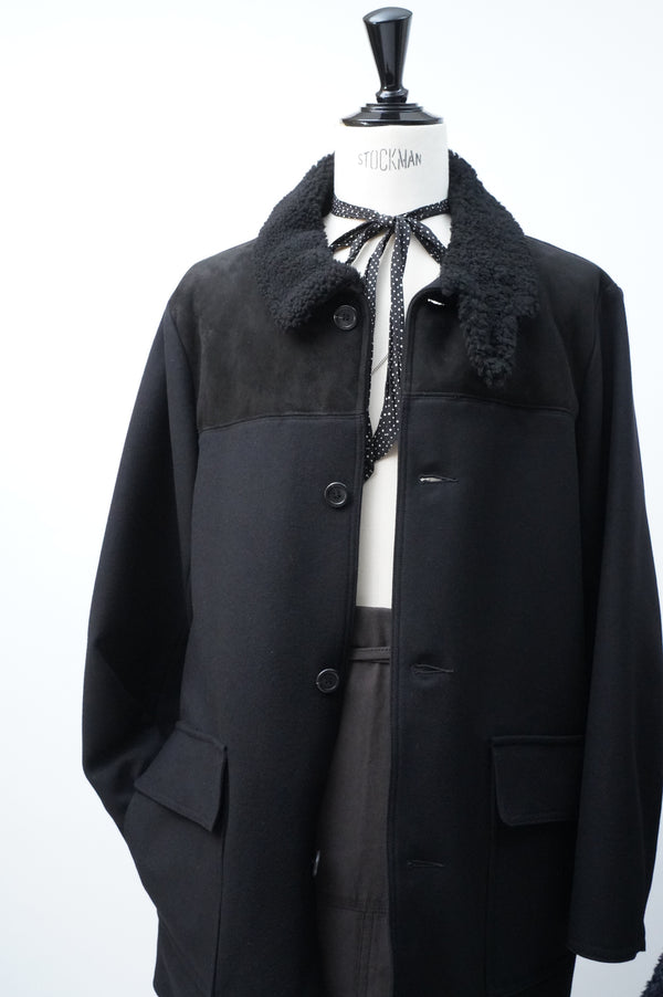 GREGORY -Mouton Collar Donkey Coat-