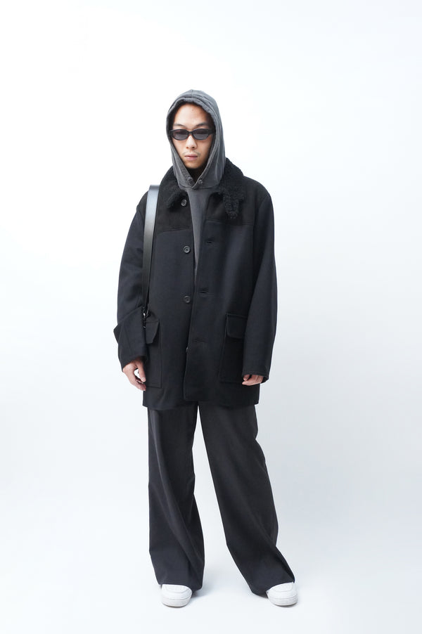 GREGORY -Mouton Collar Donkey Coat-