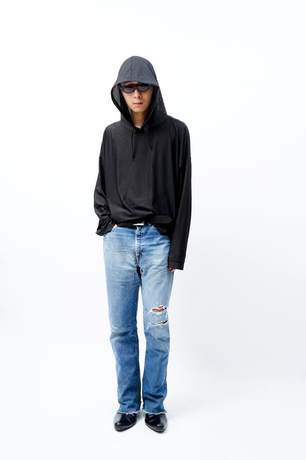 -JUSTIN- [Mesh pullover hoodie]