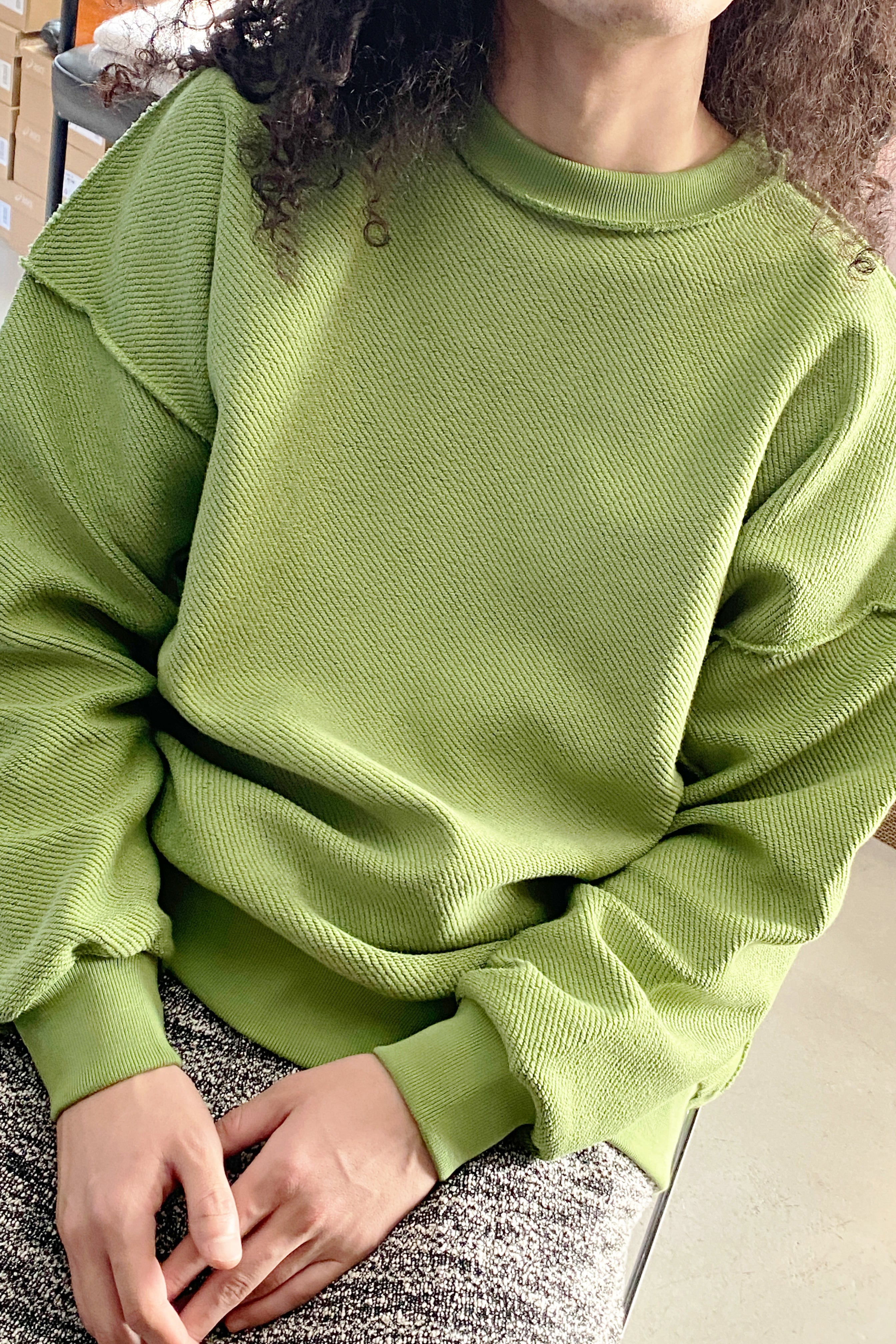 THE MECHANIC JUMPER- [GRASS / CHARCOAL] – MANHOLE ONLINE STORE