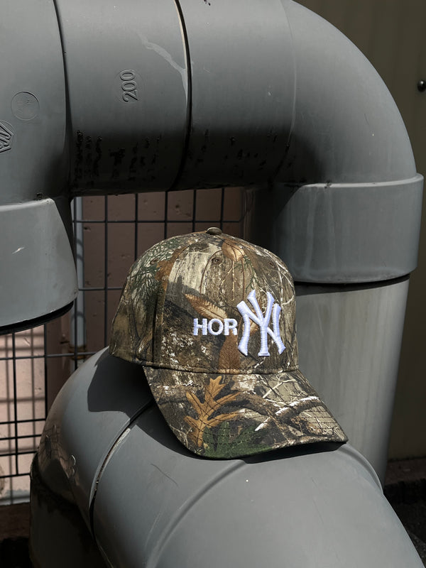 -"HORNY" Wheat Camo 6 Panel Cap-