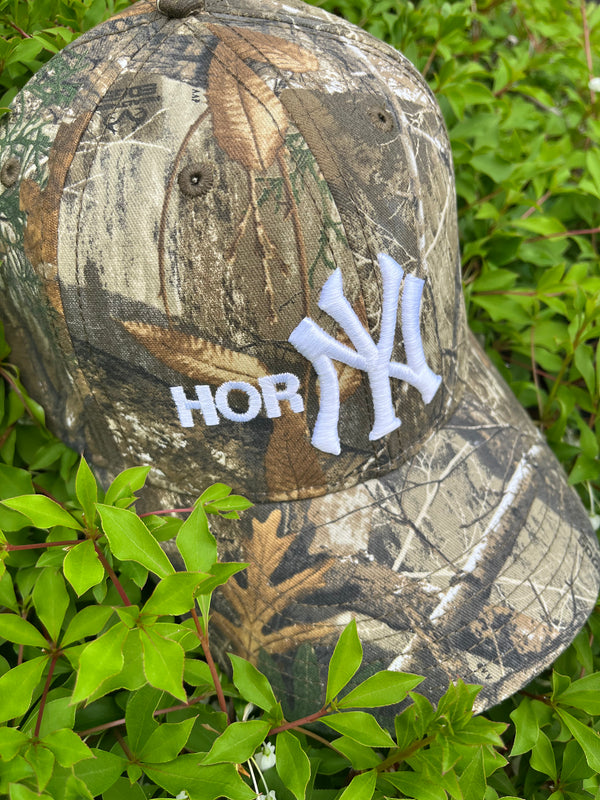 -"HORNY" Wheat Camo 6 Panel Cap-