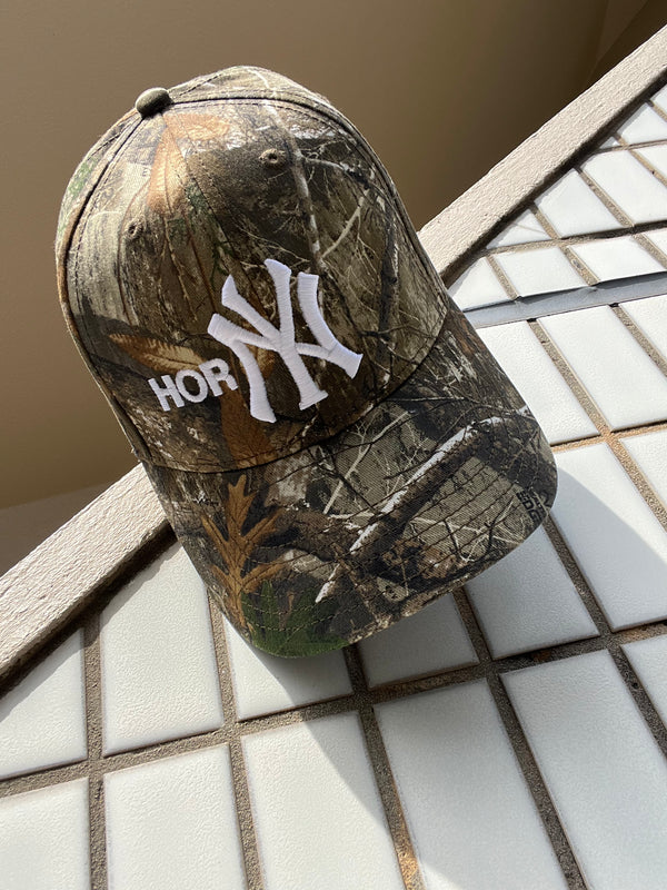 -"HORNY" Wheat Camo 6 Panel Cap-