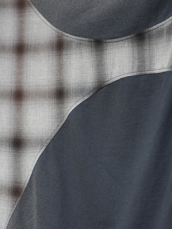 -Patchworked Faded T-Shirt-