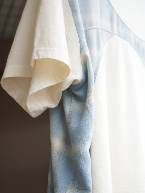 -Patchworked Faded T-Shirt-