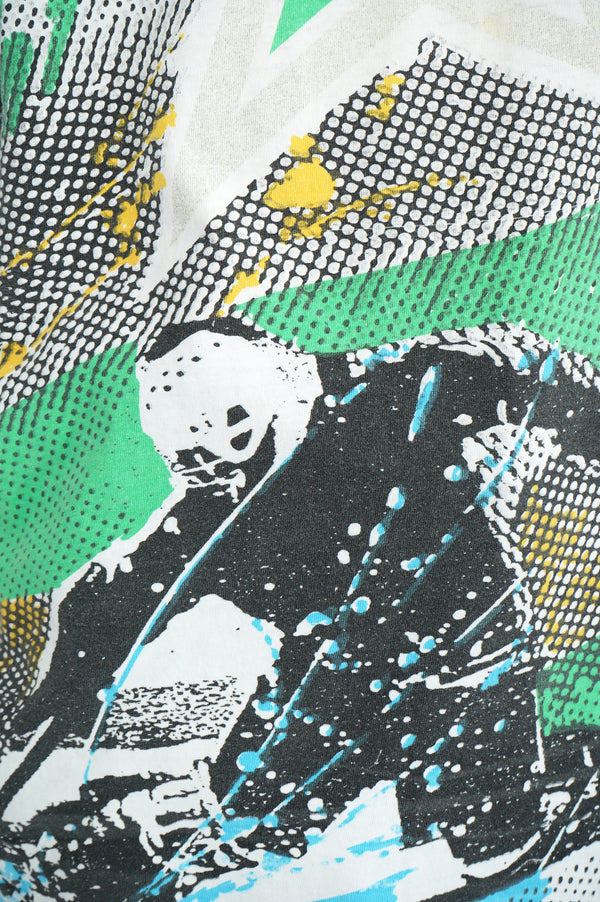 90's "STARS" -"MINNESOTA NORTH STARS" Allover Print S/S Tee-