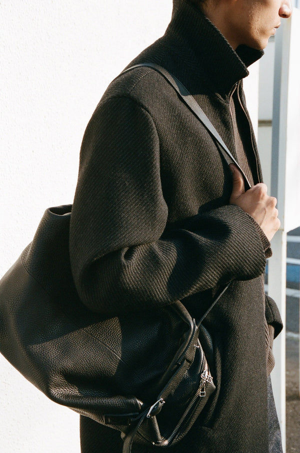 -"ENSO" 3-WAY LEATHER BAG-