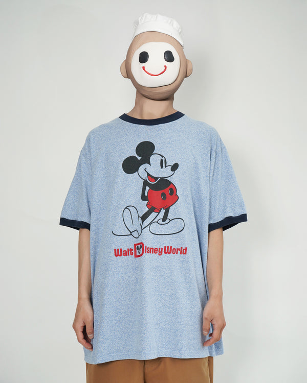 90`s "DISNEY" -Printed Ringer Tee-