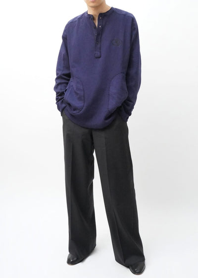 -TWO POCKET HENLEY-