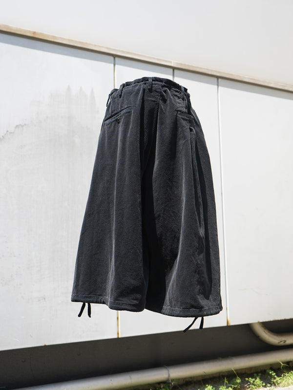 -Wide-Leg Cropped Corduroy Pants-