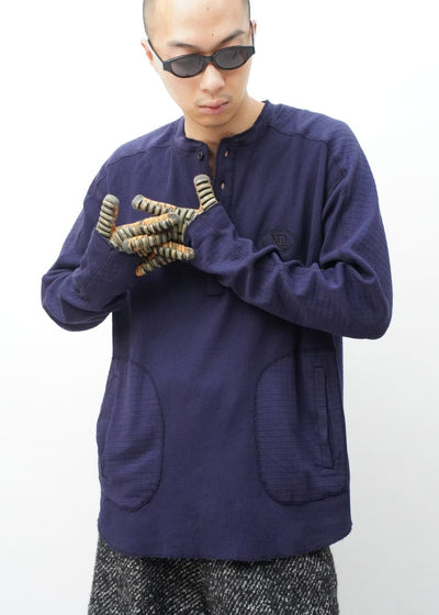 -TWO POCKET HENLEY-