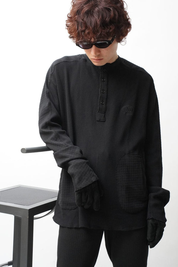 -TWO POCKET HENLEY-