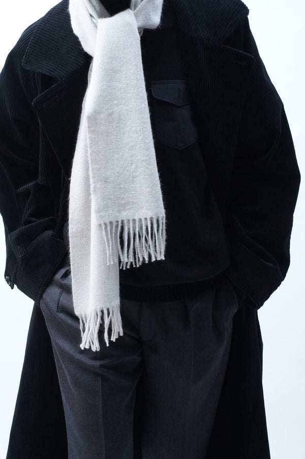 [ARCHIVE EDITION] -BLACK WOOL TURTLE NECK KNIT WITH COIN –