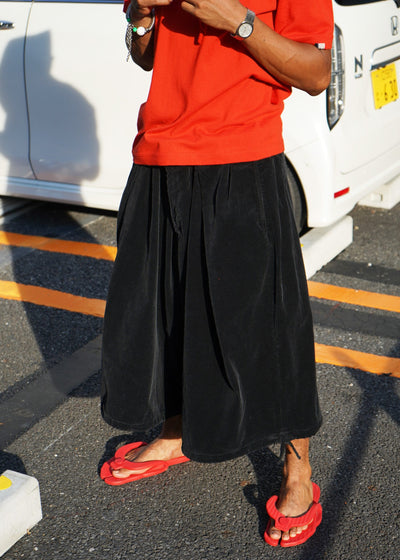 -Wide-Leg Cropped Corduroy Pants-