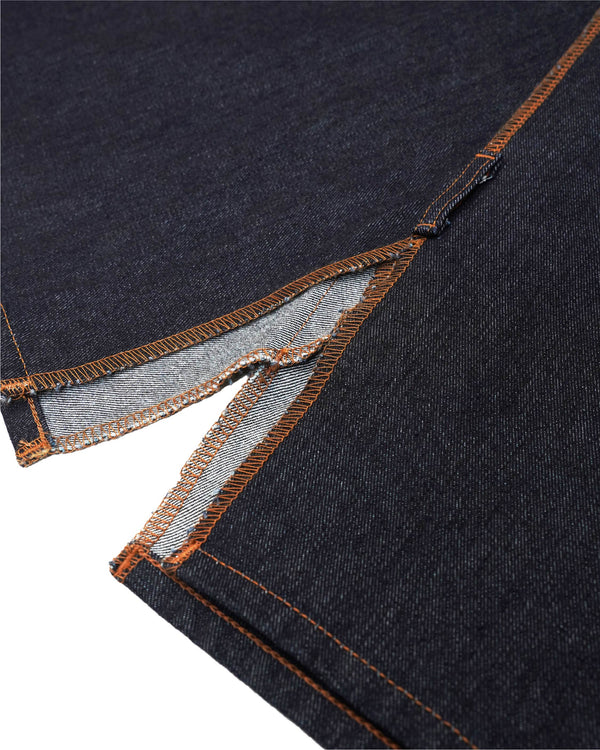 "Mars meets SKEWed" -MEGA WIDE JEAN SKIRT- [ONEWASH]