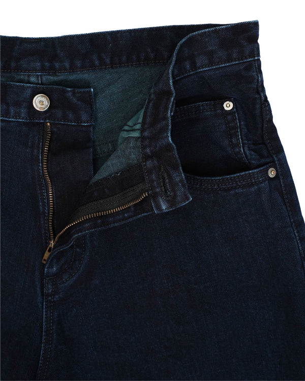 "Mars meets SKEWed" -WIDE LEG BAGGY JEANS- [BLACK]