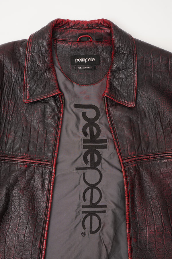 "pelle pelle" -Embossed Leather Jacket-