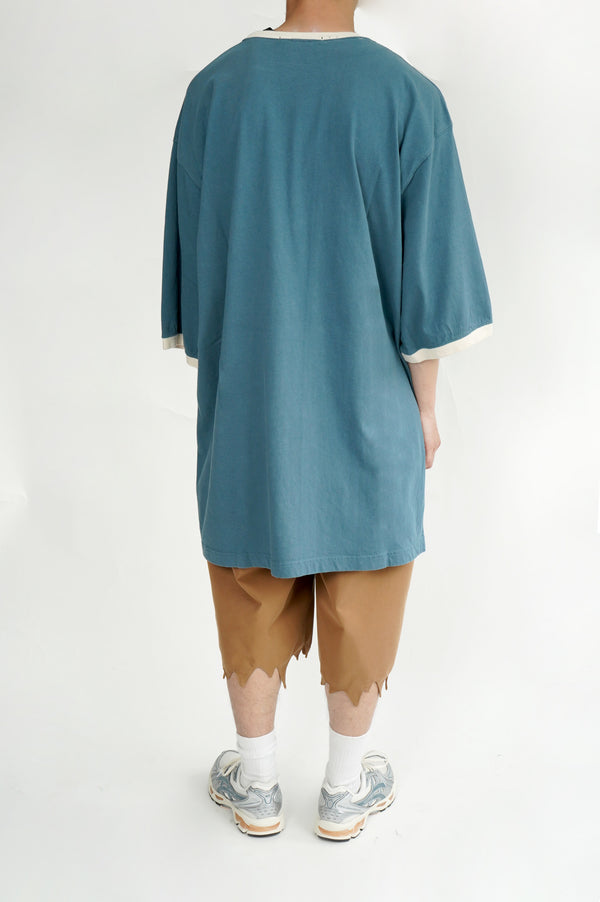 "MARITHE FRANCOIS GIRBAUD" -Logo Embroidery S/S Ringer Tee-