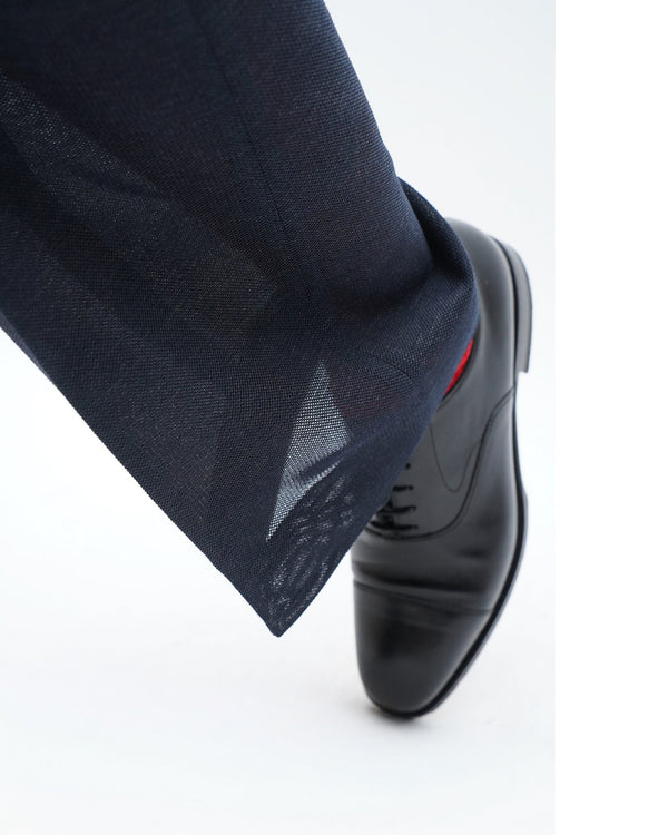-Mesh Flared Trousers-